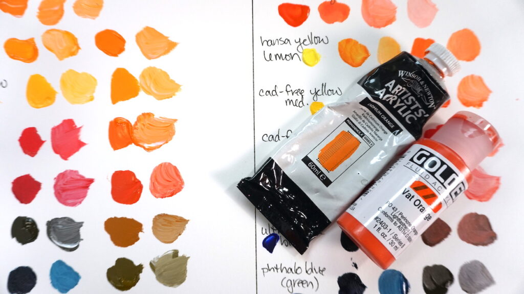 Choosing an orange acrylic paint › The Weekend Beckons
